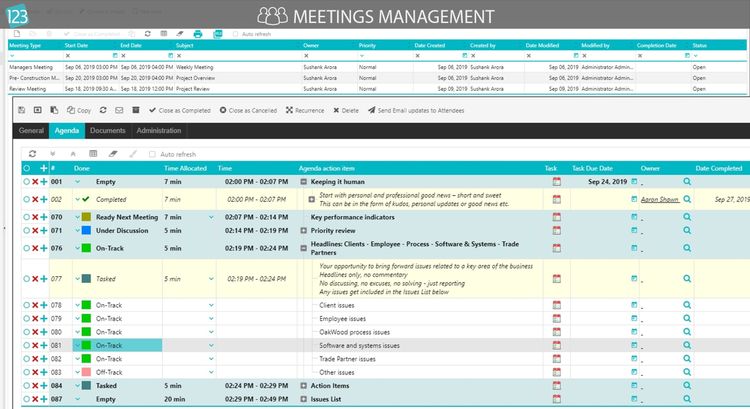 123Worx Meetings Management