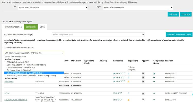 Cosmetri Formula Composition