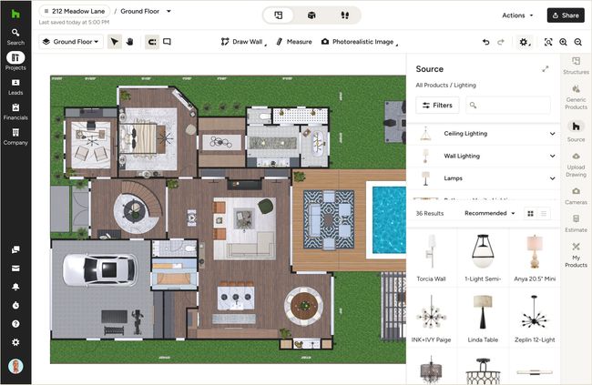 Houzz Pro: 3D Floor Plan