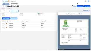 SAP Concur: SAP Concur Hotel Expenses