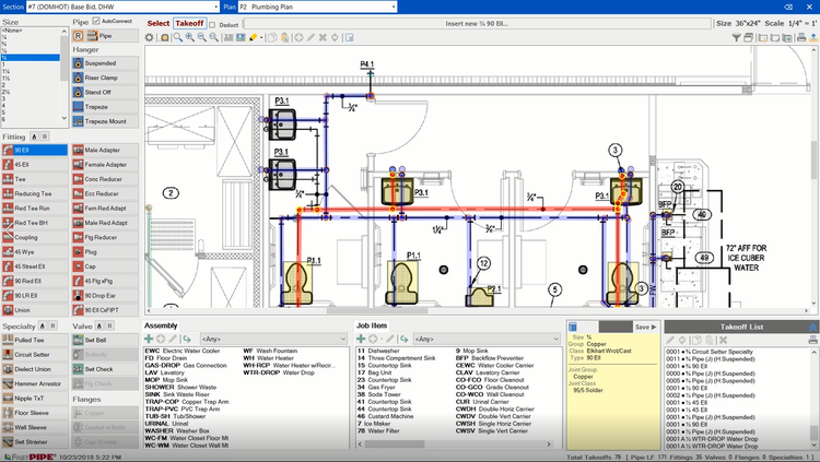 FastEST Plumbing Takeoff Assembly