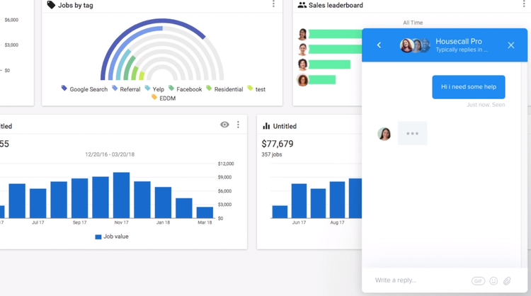 Housecall Pro Customer Chat