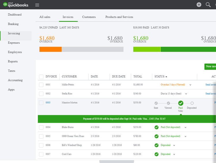 QuickBooks Pro Invoicing can operate as a fundraising software if needed