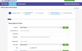Crunchafi Lease Accounting: Add a lease