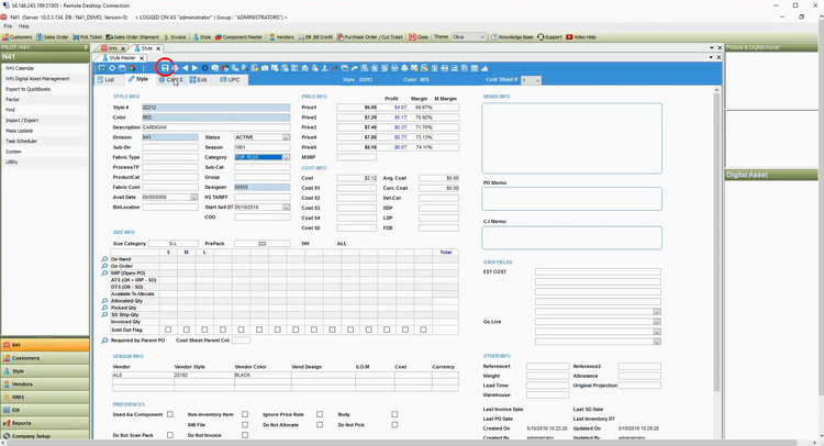 N41 Style Master Apparel Software
