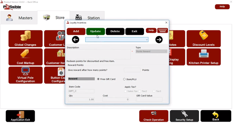 Setting up a loyalty program with Restaurant Pro Express