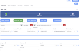 Tangle ERP: Sales Order