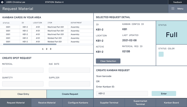 Tulip Platform: Kanban Cards